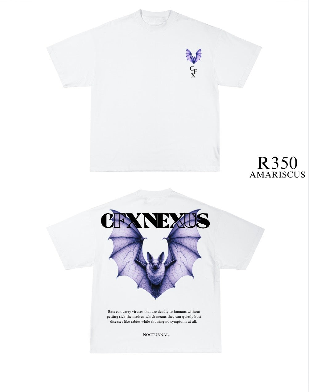 Nocturnal White T-Shirt