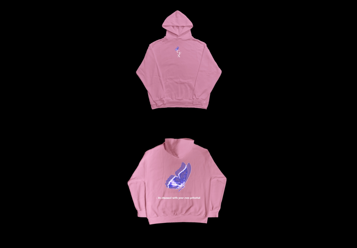 Butterfly Slogan Hoodie