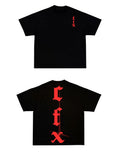 Vertical Red CFX Writing T-Shirt