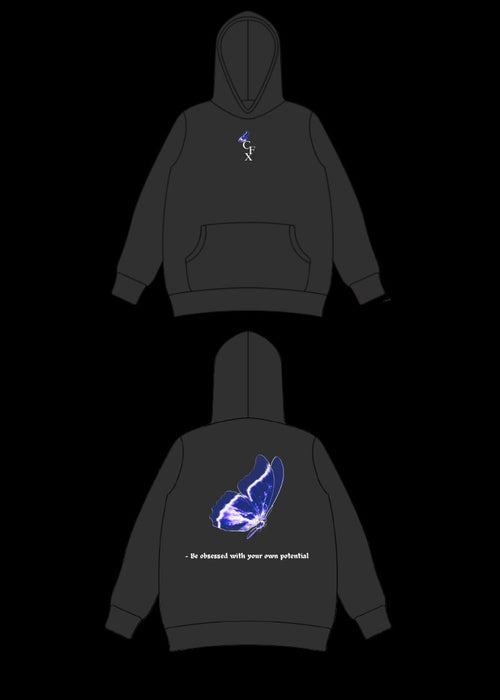 Butterfly Slogan Hoodie