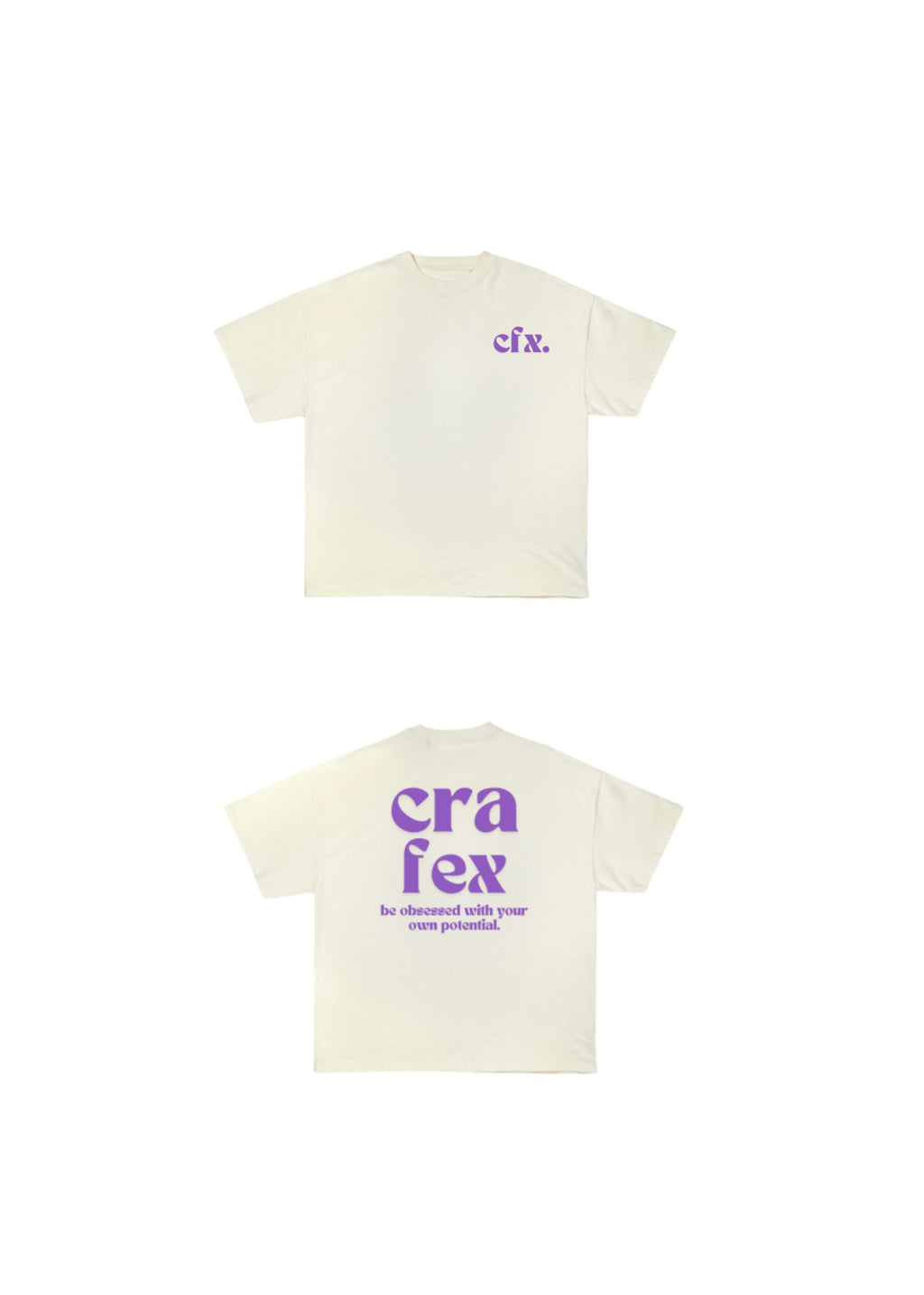 Slogan Cream White T-Shirt