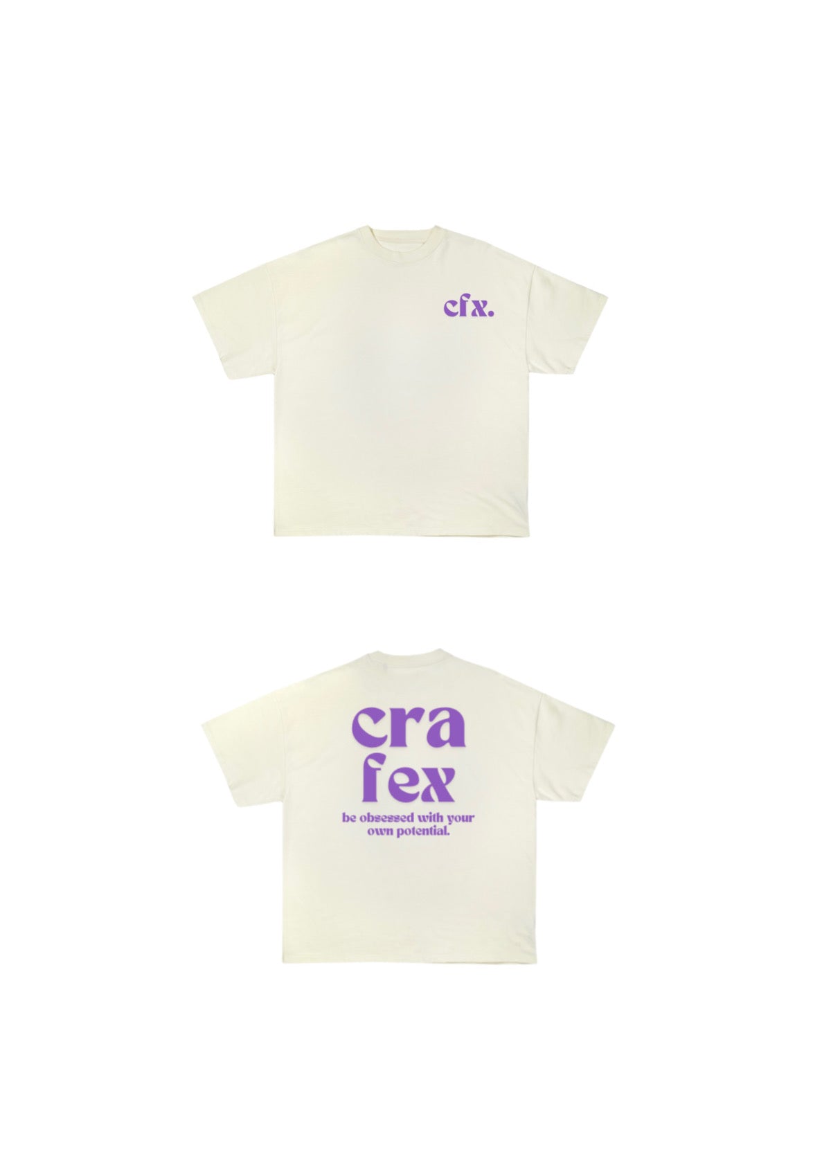 Slogan Cream White T-Shirt