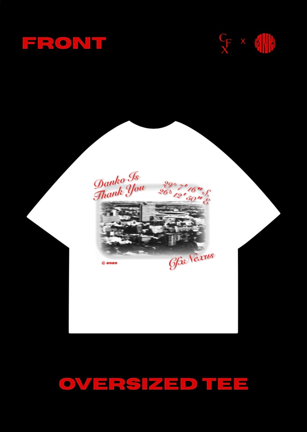 DANKO X CFX OVERSIZED T-SHIRT