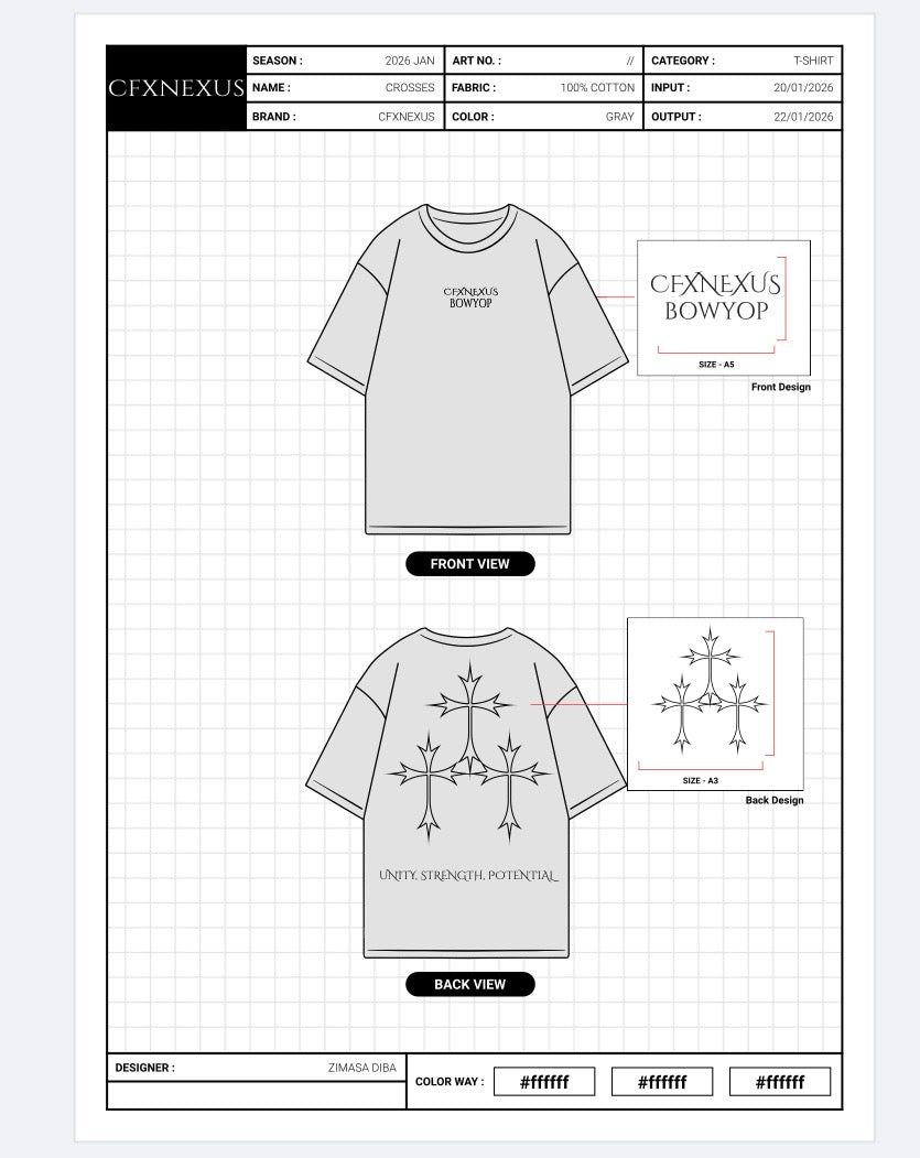 Unity, Strength, Potential Short Sleeve CFXNEXUS T-Shirt