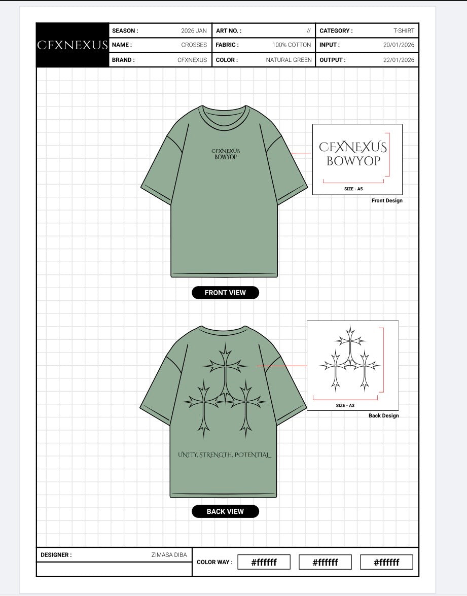 Unity, Strength, Potential Short Sleeve CFXNEXUS T-Shirt